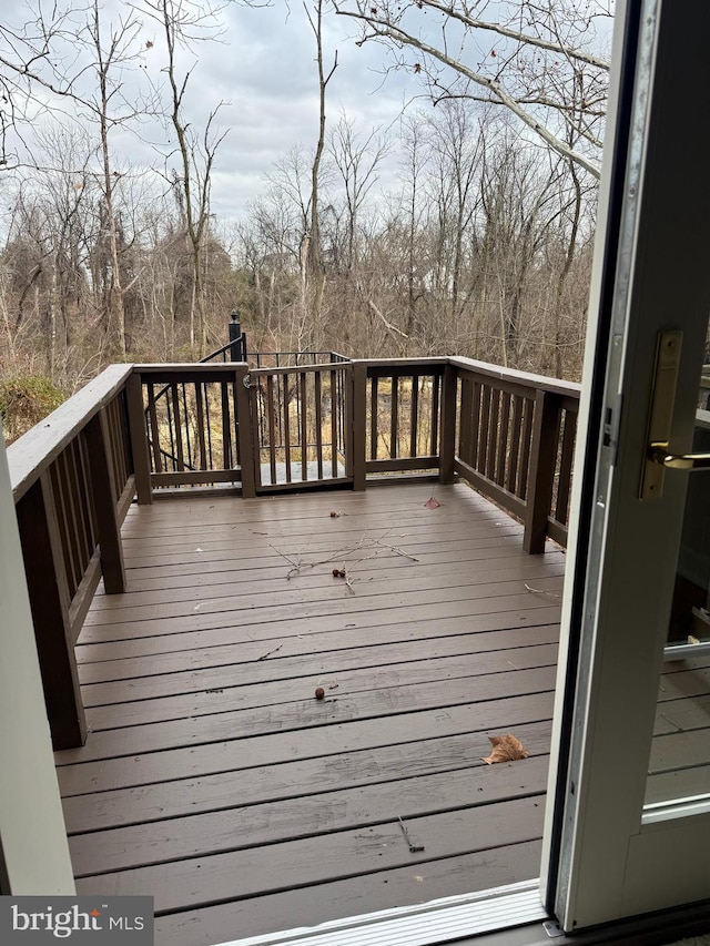 view of wooden terrace