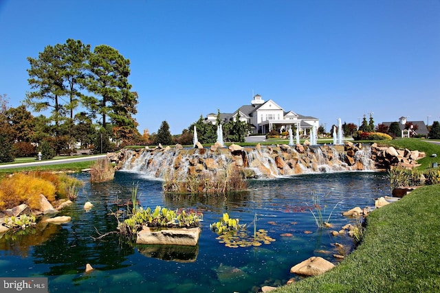 view of water feature