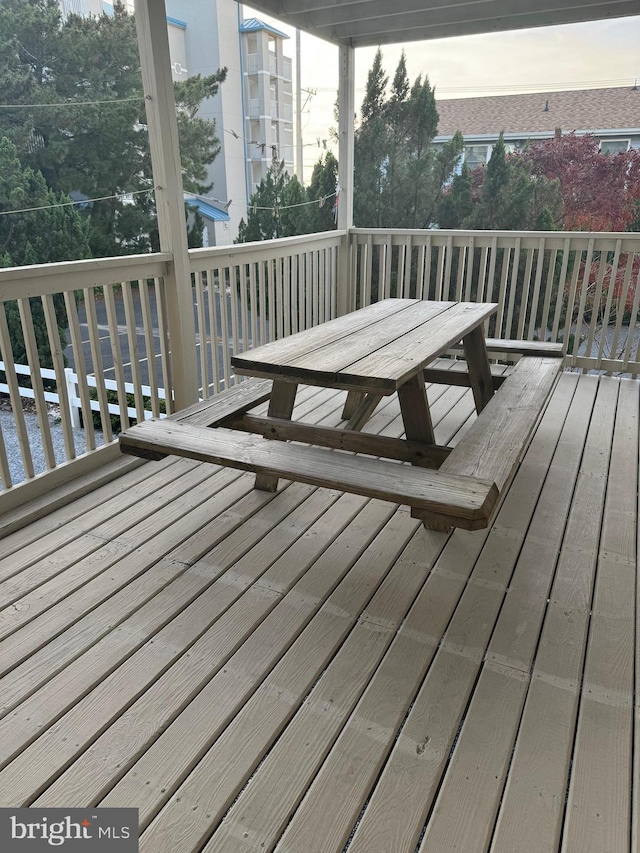 view of wooden terrace