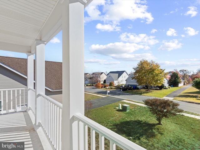 view of balcony