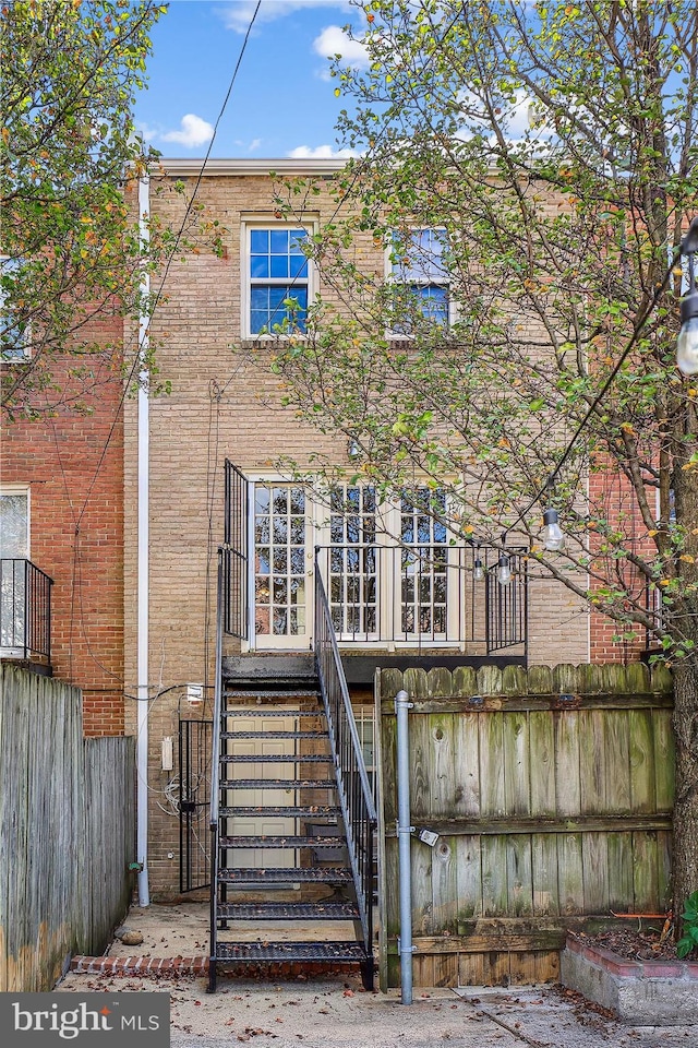 view of rear view of property