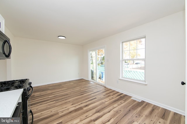 interior space featuring light wood-type flooring