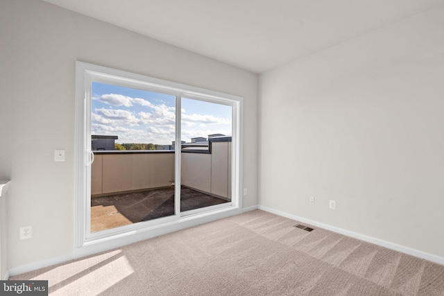 view of carpeted empty room