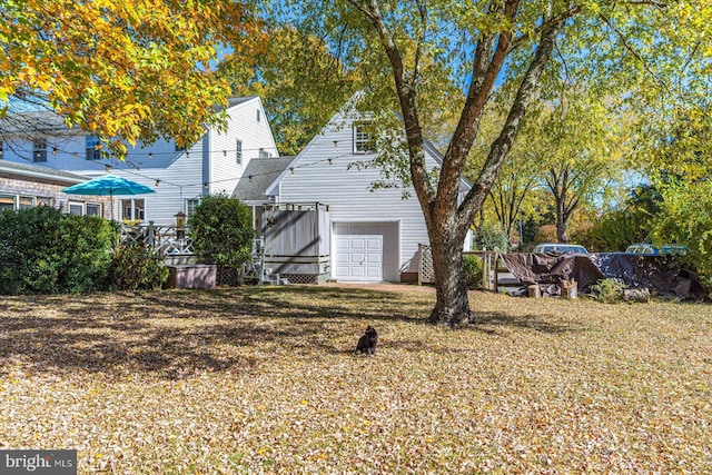 view of back of property