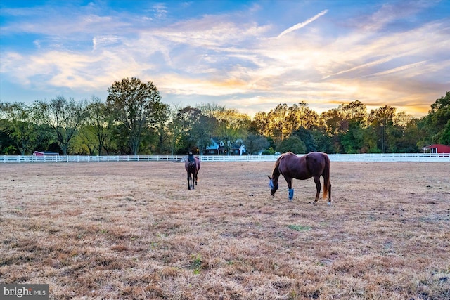 view of home's community with a rural view