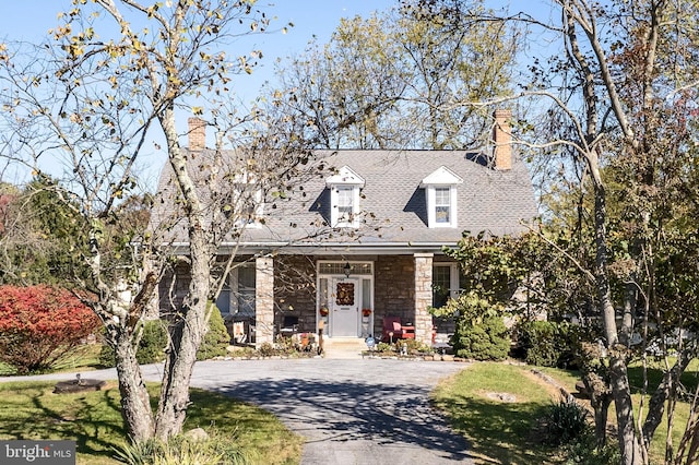 view of cape cod house