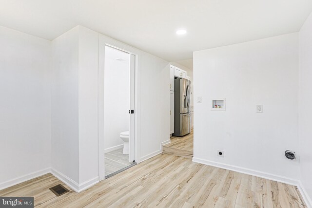 interior space featuring light hardwood / wood-style floors