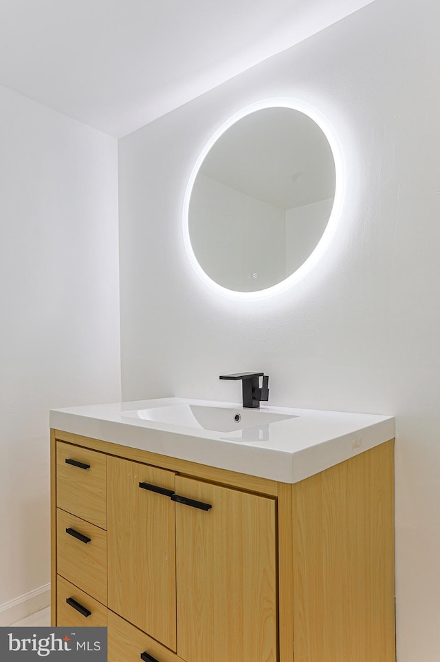 bathroom featuring vanity