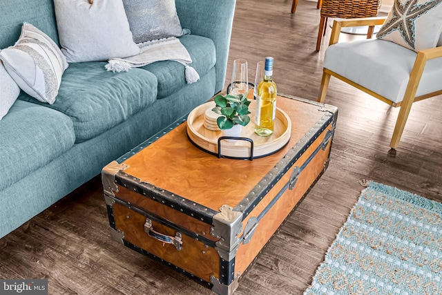 interior space featuring hardwood / wood-style flooring