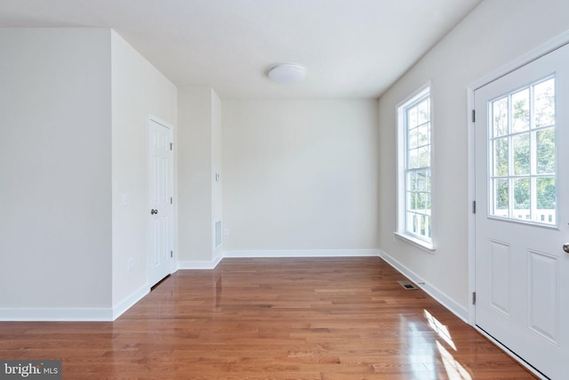 interior space featuring hardwood / wood-style flooring