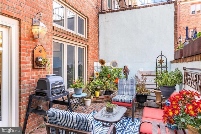 view of patio / terrace with grilling area