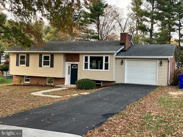 split foyer home with a garage