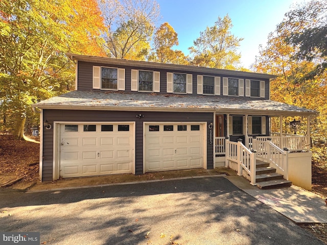 view of front of house featuring a garage