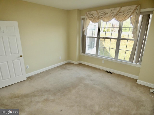 view of carpeted empty room