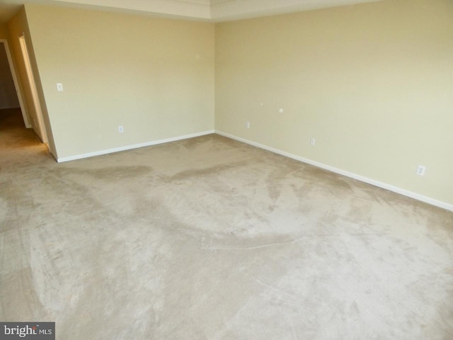 view of carpeted empty room