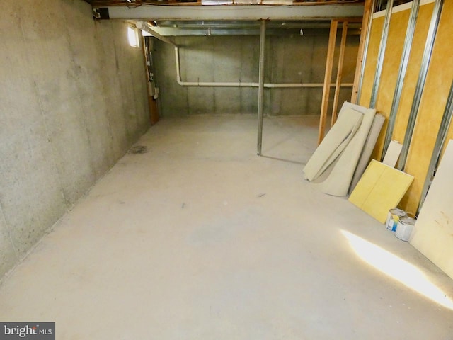 view of basement