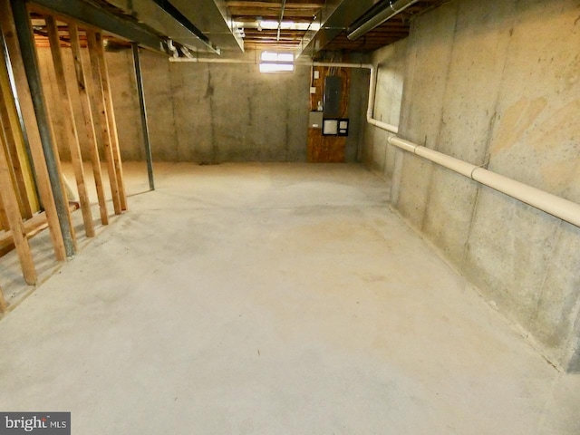 view of basement