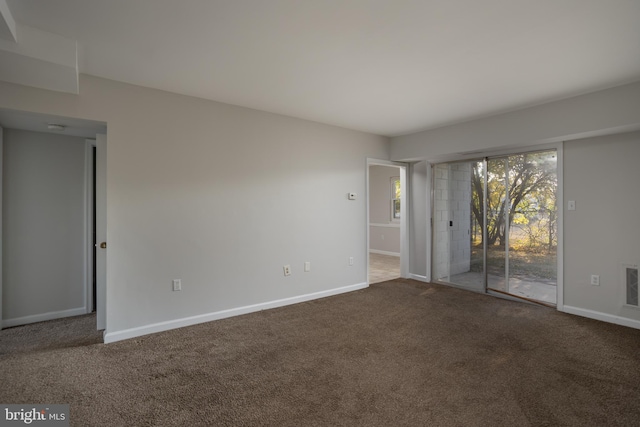 view of carpeted empty room