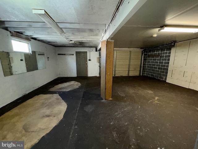 view of basement