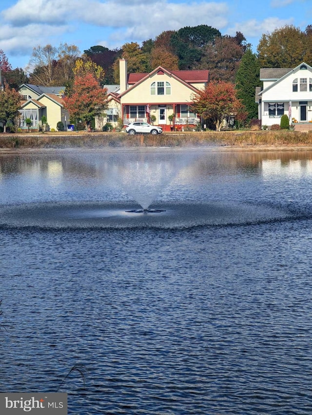 view of water feature