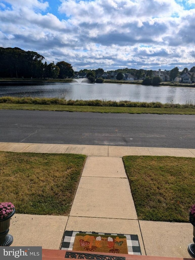 view of water feature