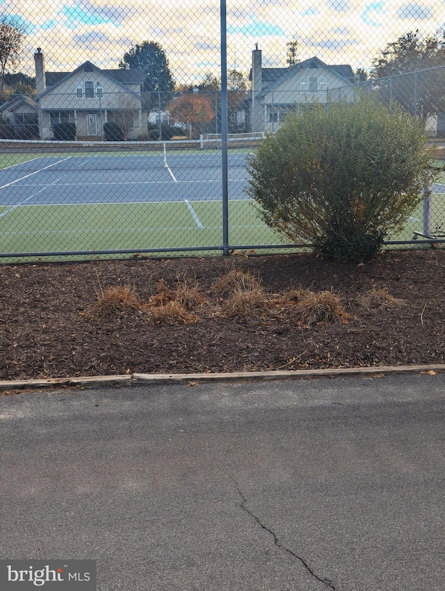 view of tennis court