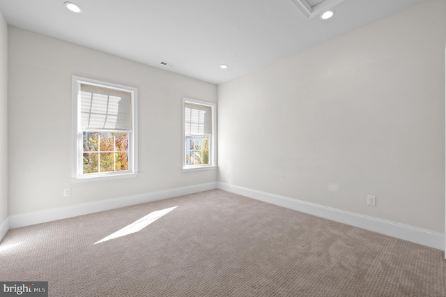 view of carpeted empty room