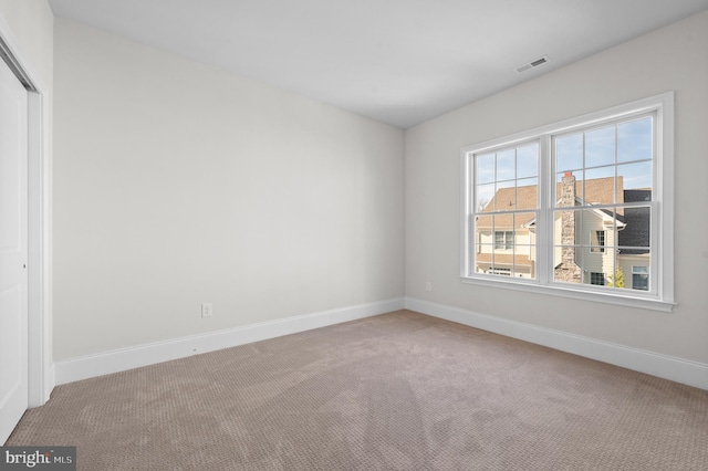 view of carpeted empty room