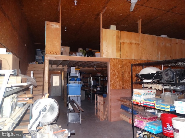 view of storage room