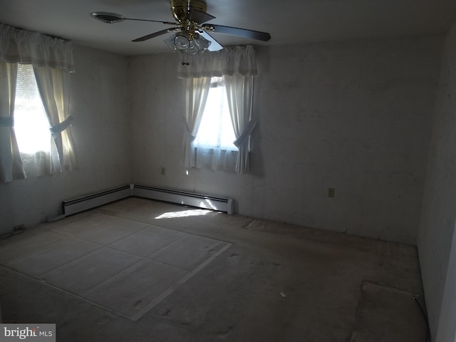 unfurnished room featuring ceiling fan