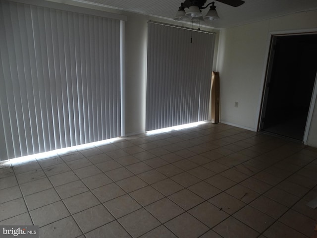 176 Thornton, Mc Connellsburg, PA 17233 - tiled spare room featuring a ceiling fan
