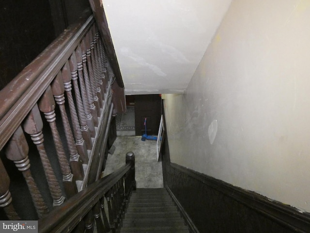 view of staircase