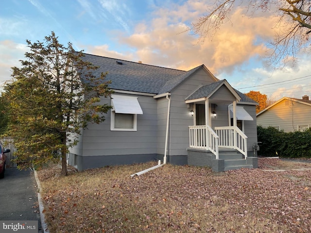 view of bungalow-style house