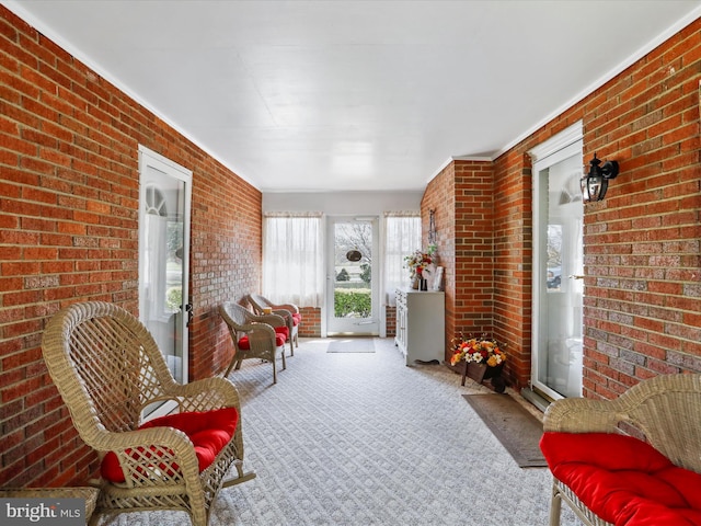 view of sunroom / solarium