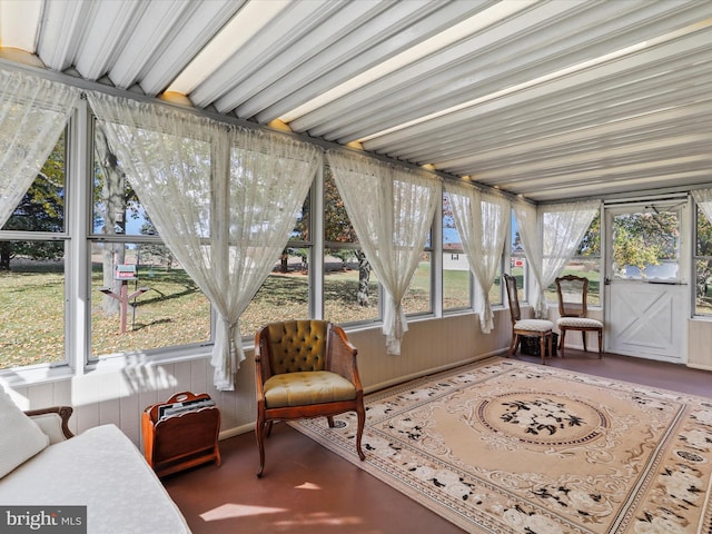 view of sunroom / solarium