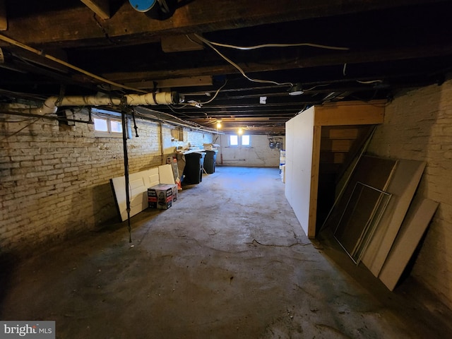 view of basement