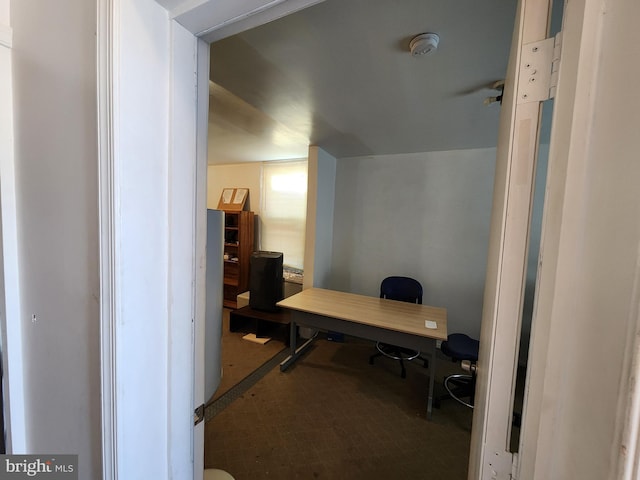 view of office area