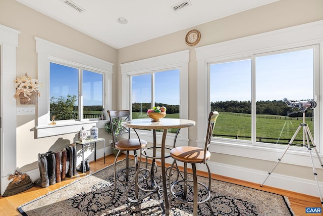 sunroom / solarium with a wealth of natural light