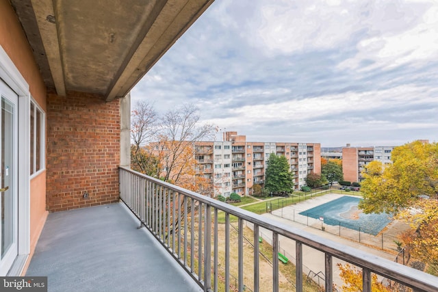 view of balcony