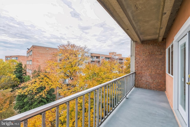 view of balcony