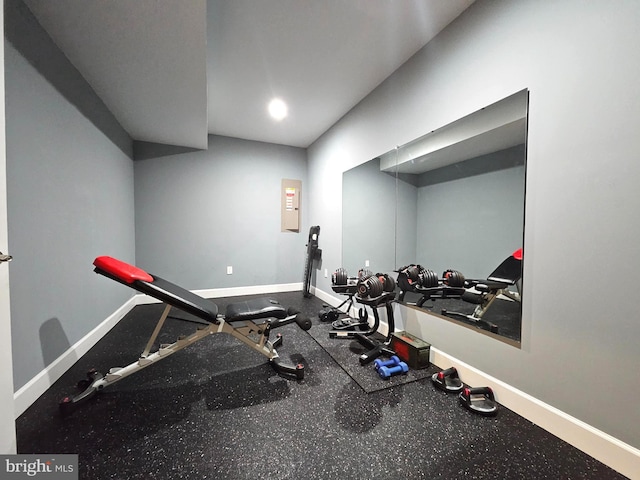 view of workout area