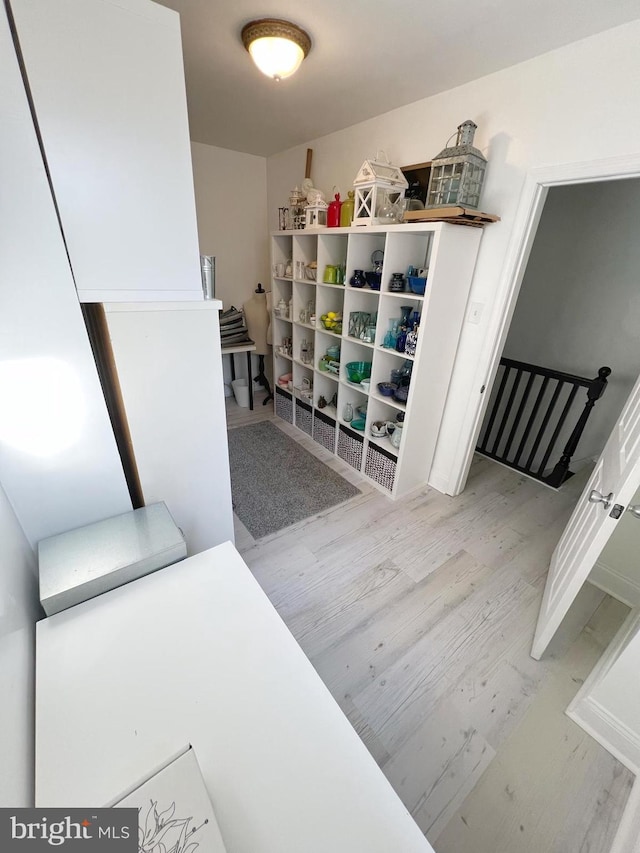 interior space featuring light hardwood / wood-style flooring