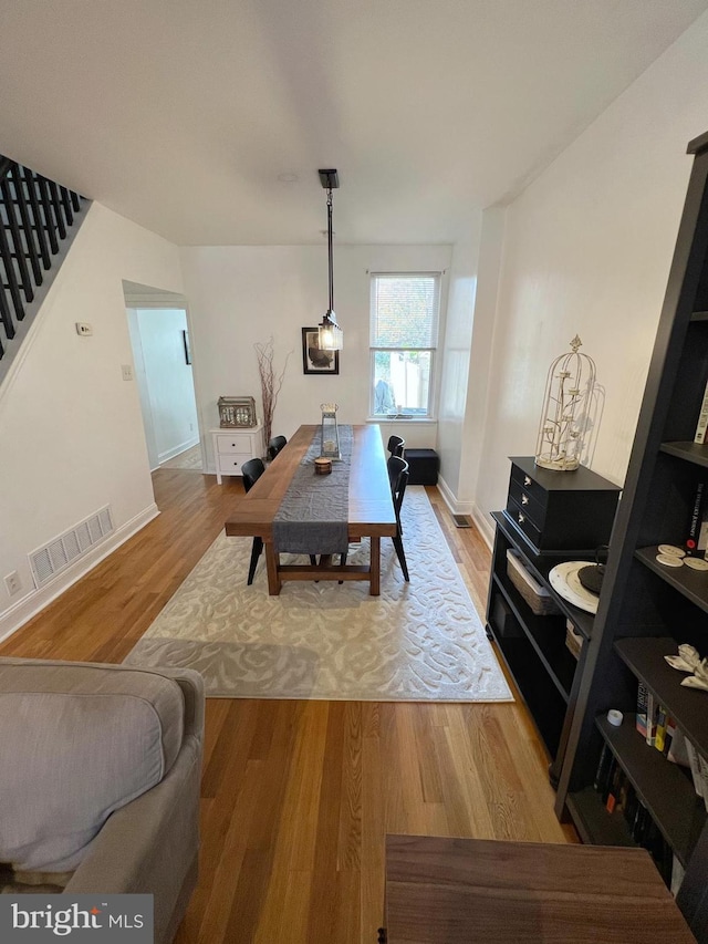 interior space featuring light hardwood / wood-style flooring