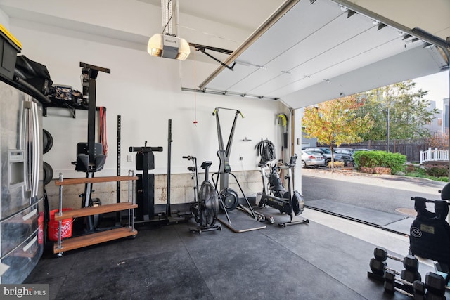 view of exercise room