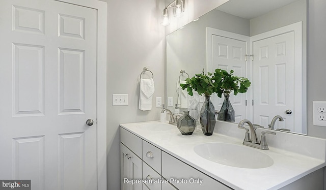 bathroom featuring vanity