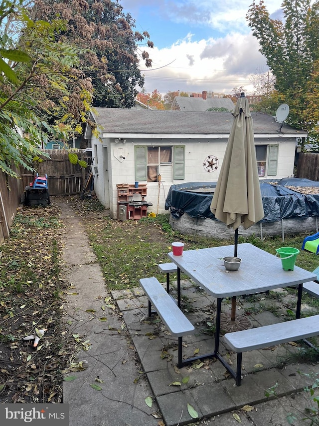 exterior space featuring a patio