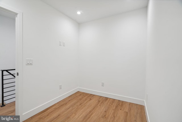 empty room featuring hardwood / wood-style floors