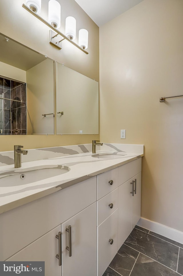 bathroom featuring vanity