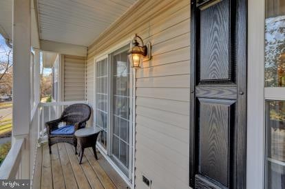 exterior space with covered porch