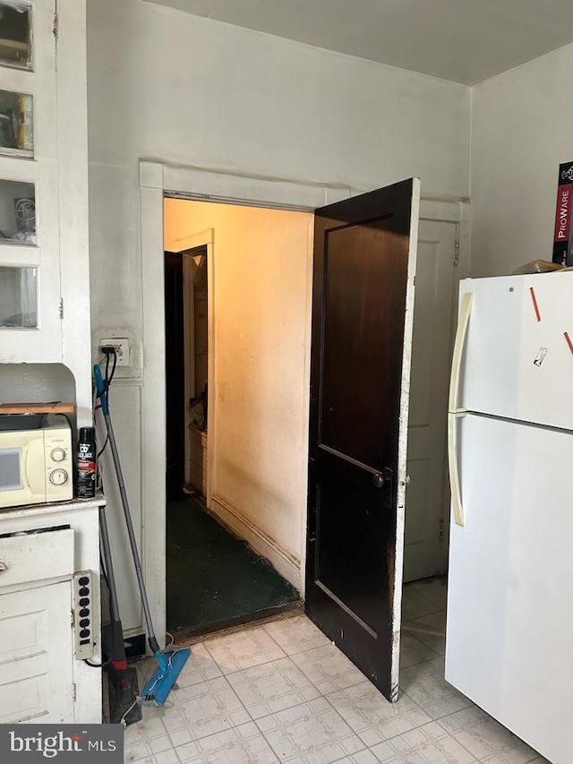 kitchen featuring white appliances